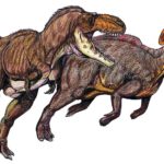 Gorgosaurus hunting