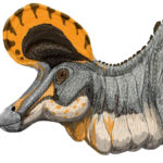 Lambeosaurus head