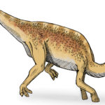 Lambeosaurus walking