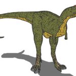 Majungasaurus front view