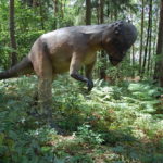 Pachycephalosaurus in the forest